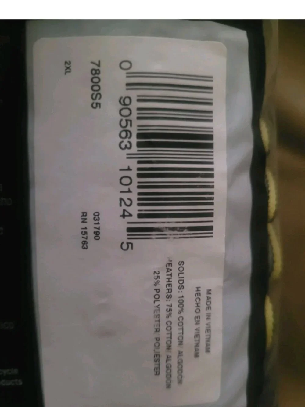 Brand-New In Package Hanes Tagless Briefs Underwear 5-Pack Size 2XL